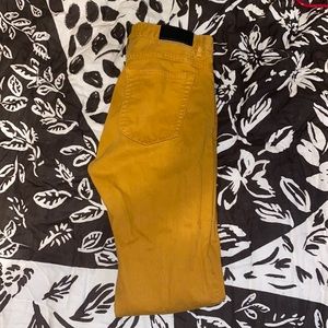 H&M Yellow Skinny Fit Chino Pants